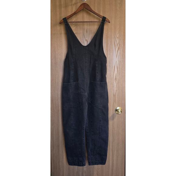 Free People We The Free High Roller Denim Overalls Jumpsuit - Picture 2 of 15